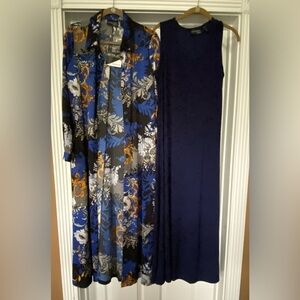 Attitudes by Renee Regular Duster with Sleeveless Tank Dress